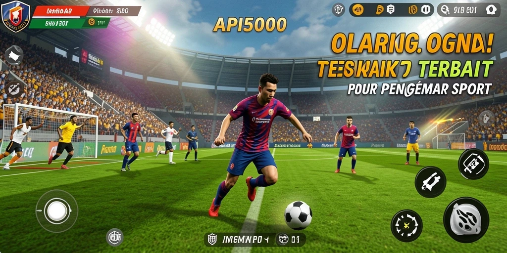 Tangkapan layar API5000 menampilkan suasana pertandingan olahraga yang mendebarkan.