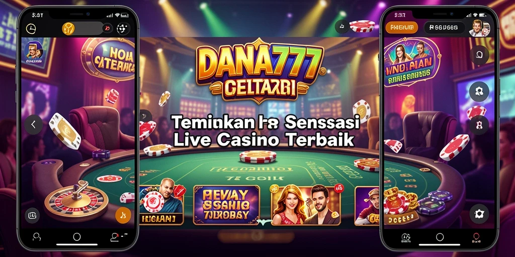 Gameplay menarik DANA777 menampilkan dealer profesional dan permainan kasino langsung.