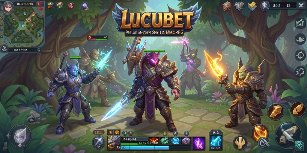 Tangkapan layar permainan LUCUBET yang menunjukkan aksi petualangan MMORPG yang mendebarkan.