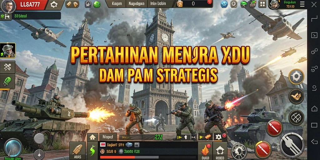 Screenshot LUSA777 menunjukkan aksi pertahanan menara yang menegangkan.