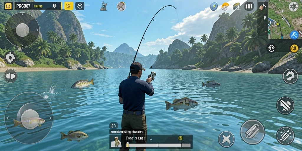 Tangkapan ikan yang menakjubkan dalam gameplay PRG007.