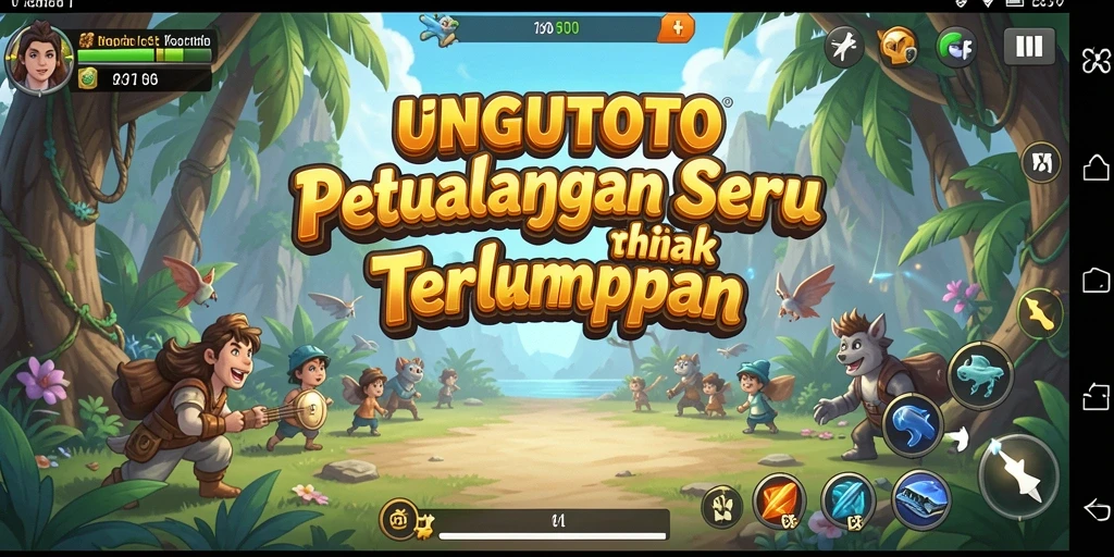 Tampilan aksi mendebarkan dari gameplay UNGUTOTO yang penuh petualangan.