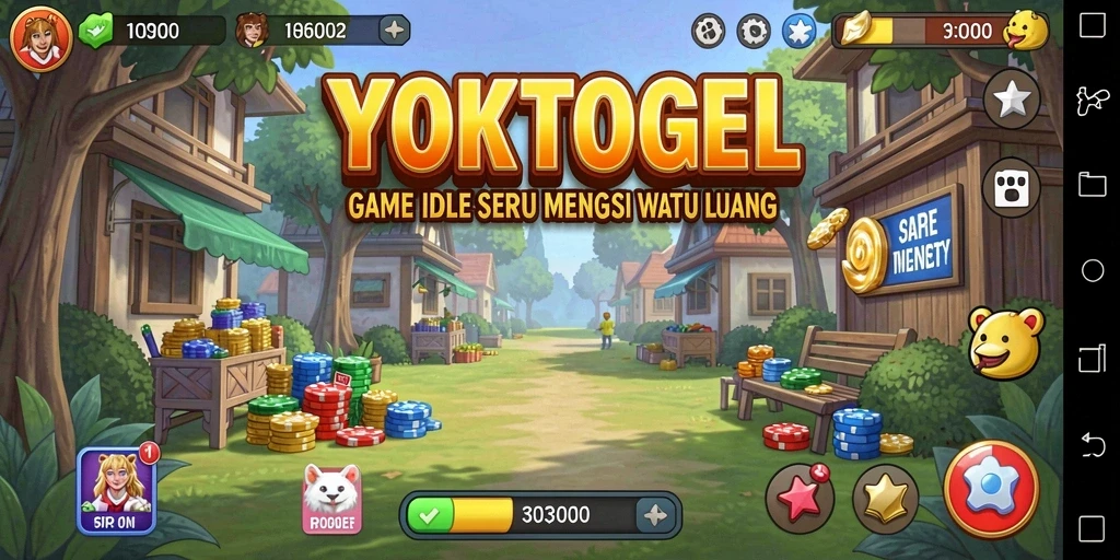 Tampilan gameplay YOKTOGEL yang menenangkan dan penuh warna.